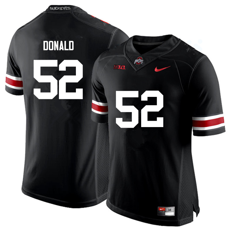 Ohio State Buckeyes #52 Noah Donald College Football Jerseys Game-Black